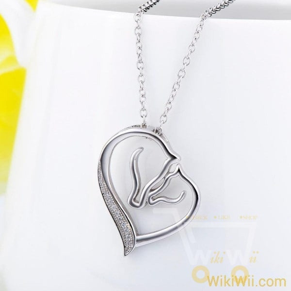 925 Sterling Silver Horse Necklace - WikiWii
