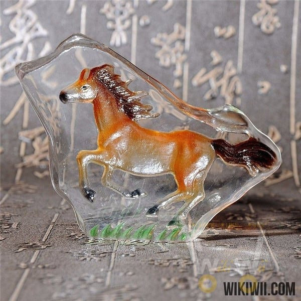 Clear Glass Crystal Horse - WikiWii