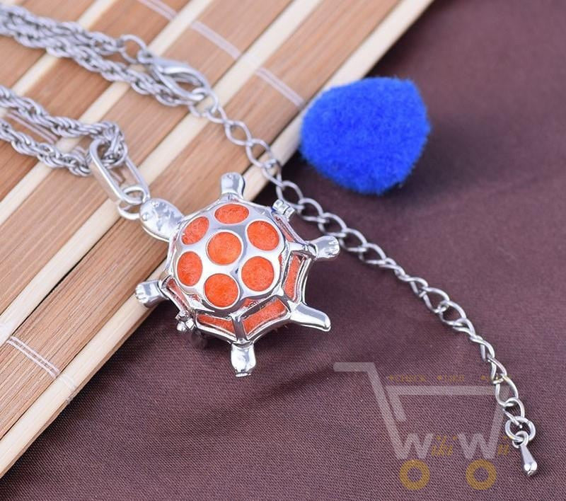 Hollow Sea turtles Necklace ( ESSENTIAL OIL DIFFUSER NECKLACE ) - WikiWii