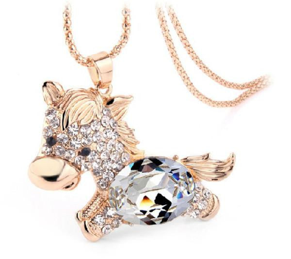 horse crystal Necklace - WikiWii