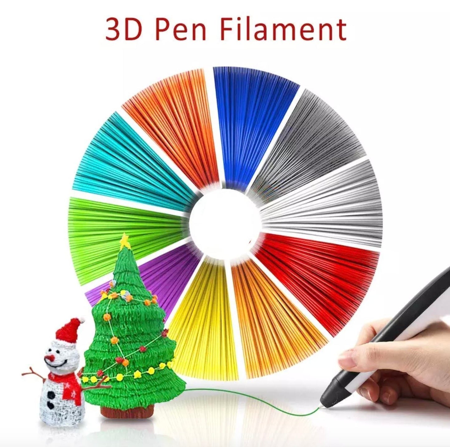 3D PEN 12 COLORS FILAMENT REFILLS- RECOMMENDED - YOYOWIZZ