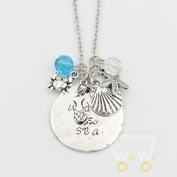 "Under the sea"Mermaid Letter Necklace - WikiWii