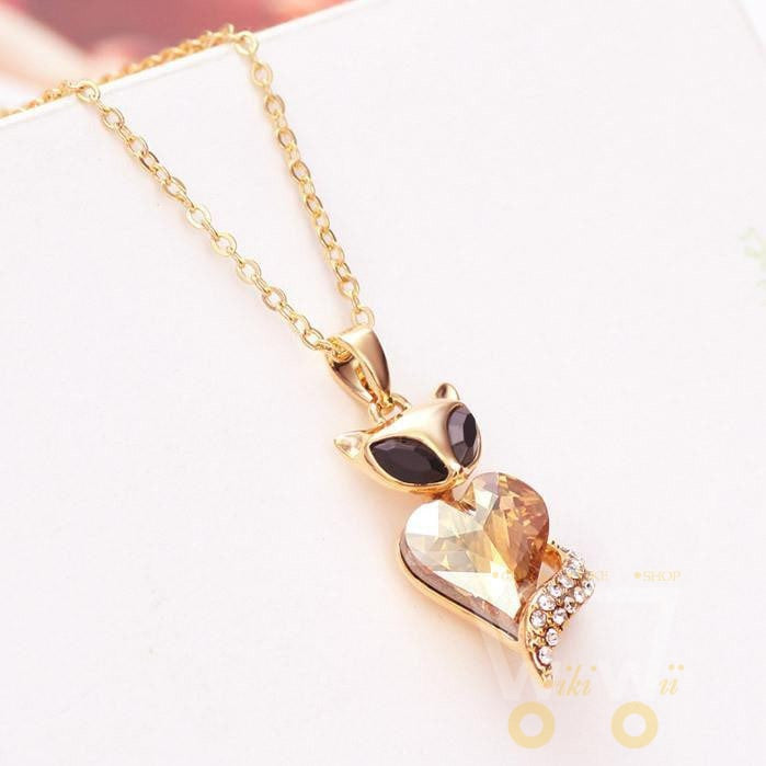 14K Gold Plated Cat Necklace - WikiWii