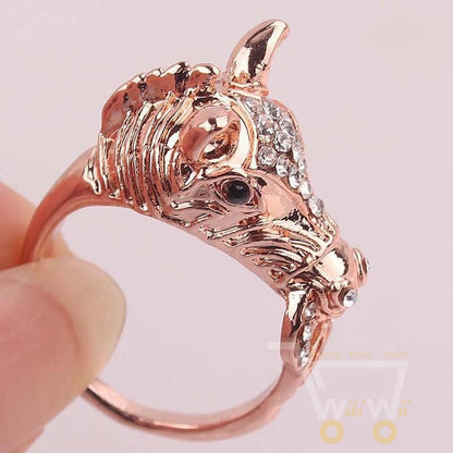 14k Gold Filled Austrian Crystal Charming Horse Head - WikiWii