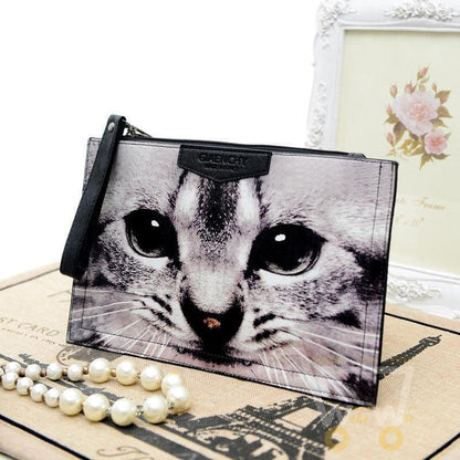 3D animal cat women's handbag inclined shoulder bag - WikiWii