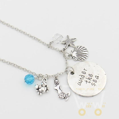 "Under the sea"Mermaid Letter Necklace - WikiWii