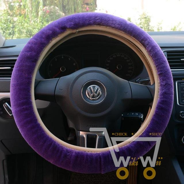 3pcs/1set Fur Steering-Wheel Cover - WikiWii