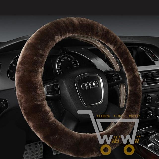 3pcs/1set Fur Steering-Wheel Cover - WikiWii