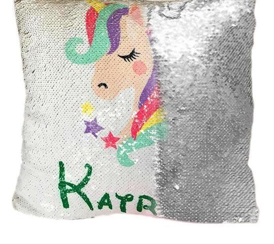 Customize Names UNICORN SEQUIN PILLOW - WikiWii