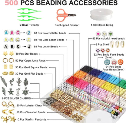 🔥Last Day Sale Price | 6000 Pcs Clay Beads Bracelet Making Kit