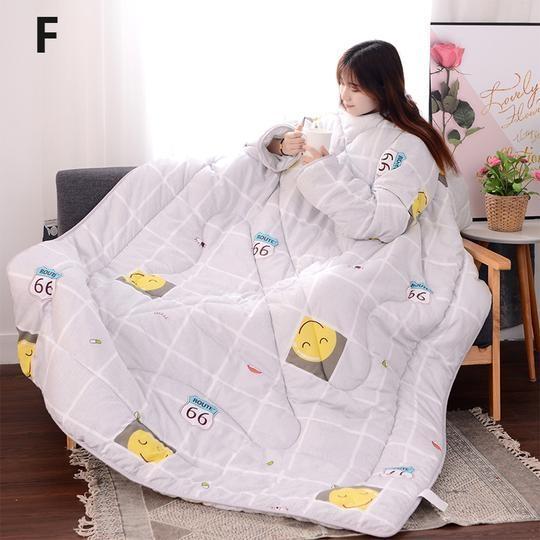 Winter Lazy Quilt With Sleeves - WikiWii