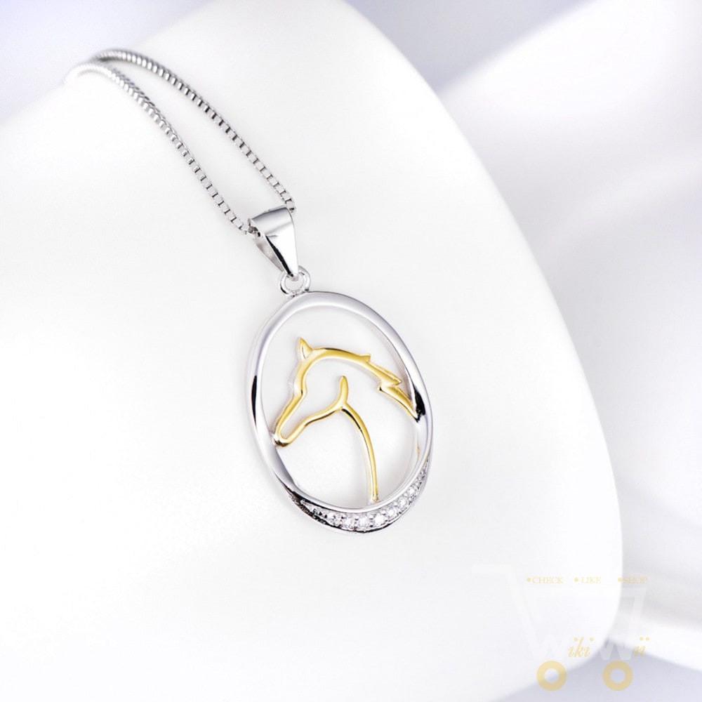 HORSE HEAD CHARM NECKLACE - WikiWii