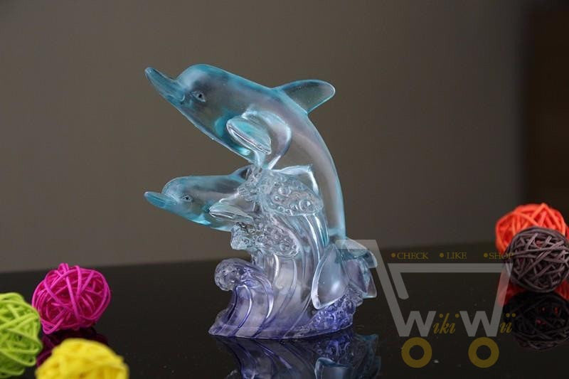 Acrylic LED Dolphin Night Light- Color Changeable - WikiWii