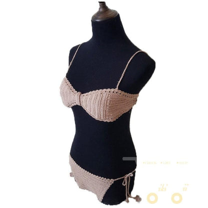 knitted Crochet Swimsuit Bikini - WikiWii