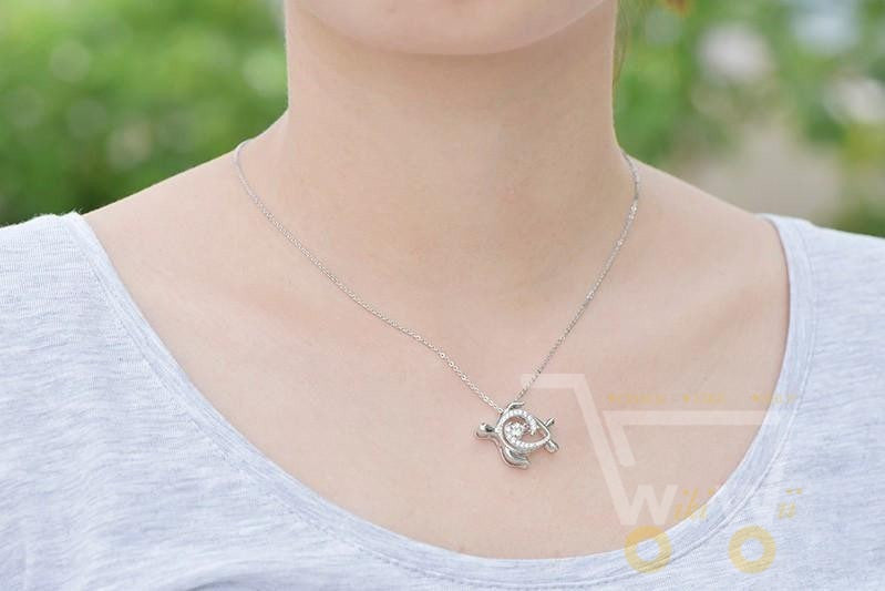 925 Sterling Silver Sea Turtle Necklace - WikiWii