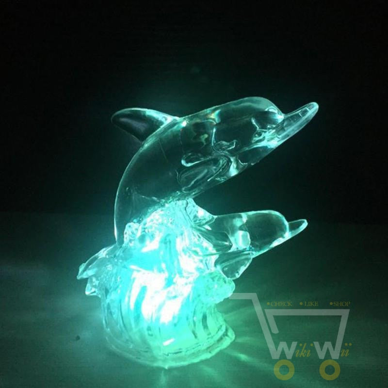 7 Changing Color LED Dolphin Night Light - WikiWii