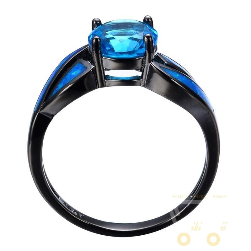 Ocean Blue Opal Ring - WikiWii