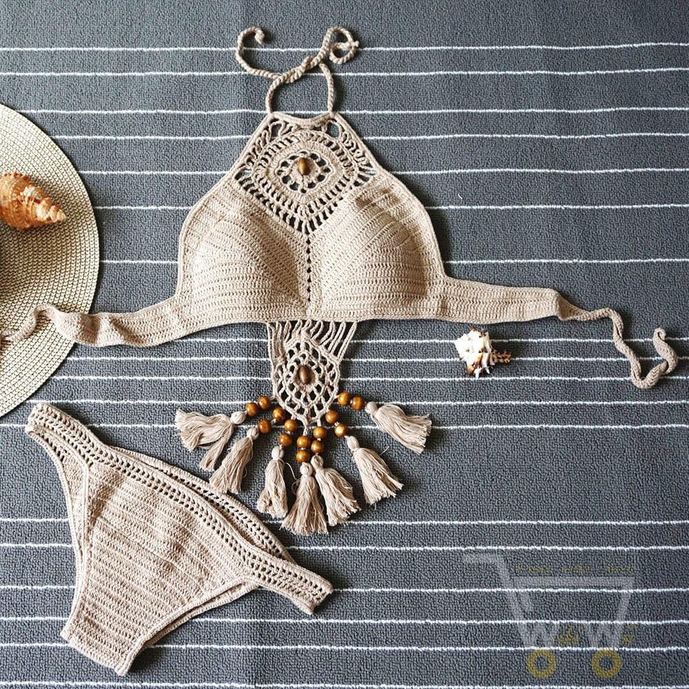 Crochet Bikini path suit set - WikiWii