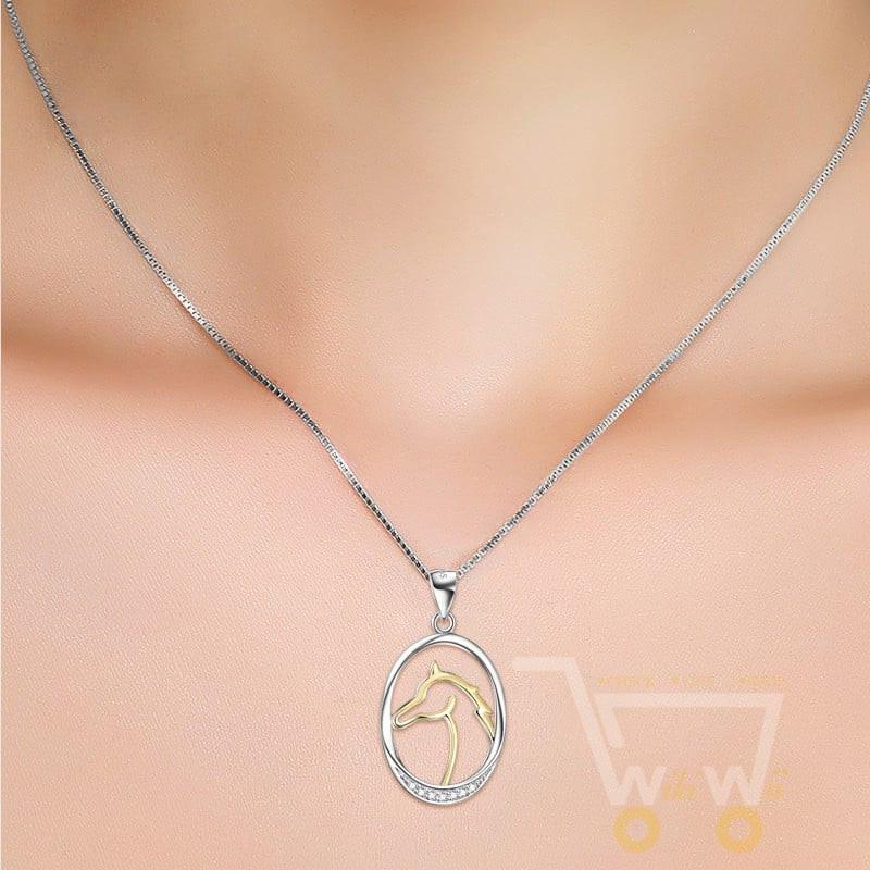 HORSE HEAD CHARM NECKLACE - WikiWii