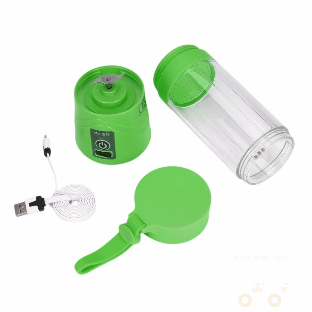 380ml USB Rechargeable Juice Bottle Cup and Blender - WikiWii