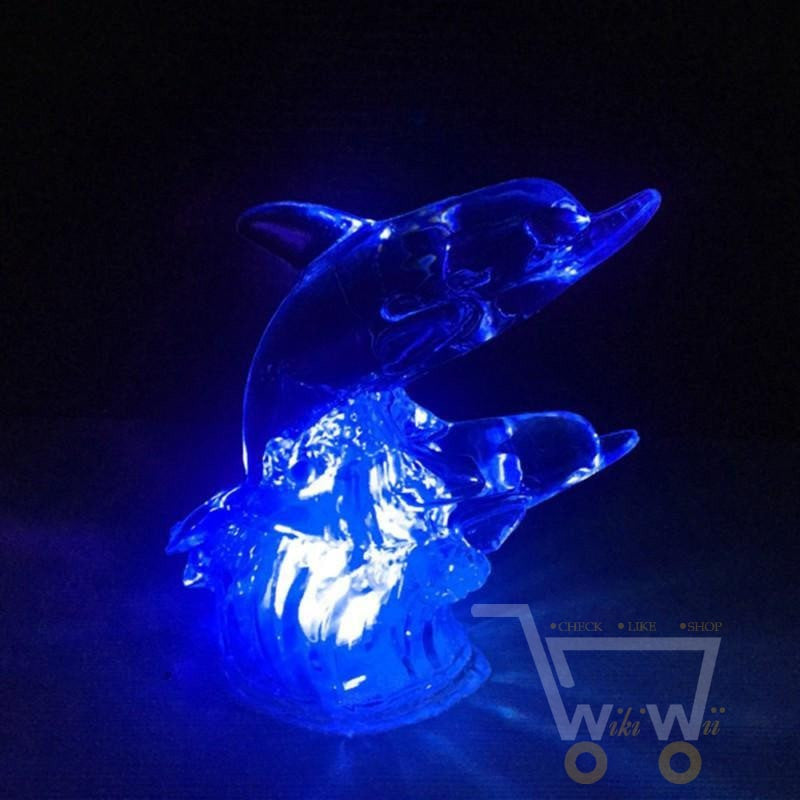 7 Changing Color LED Dolphin Night Light - WikiWii