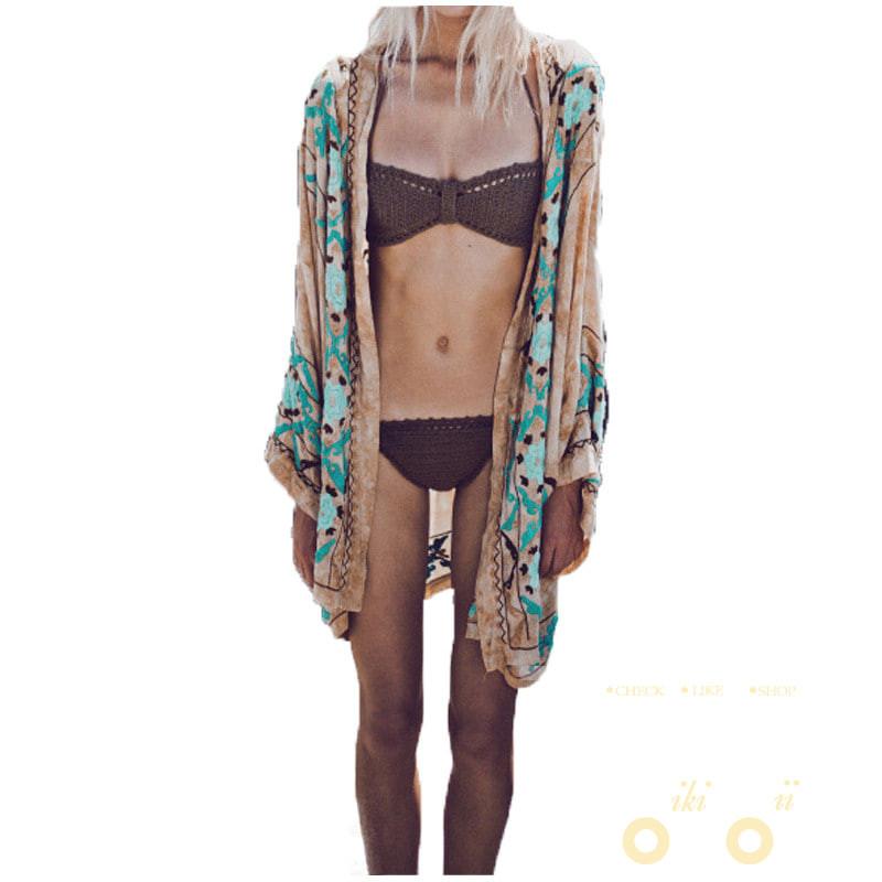 knitted Crochet Swimsuit Bikini - WikiWii