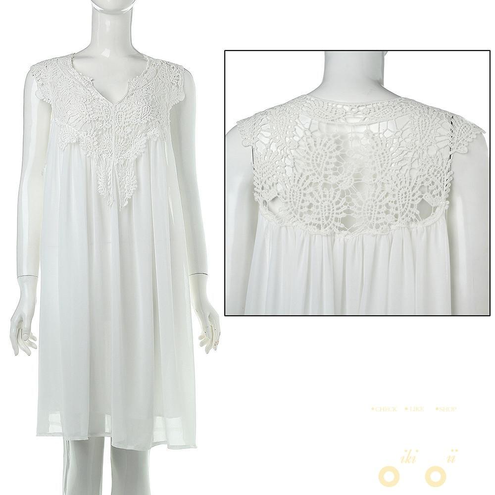 Mini lace Beach Dress - WikiWii