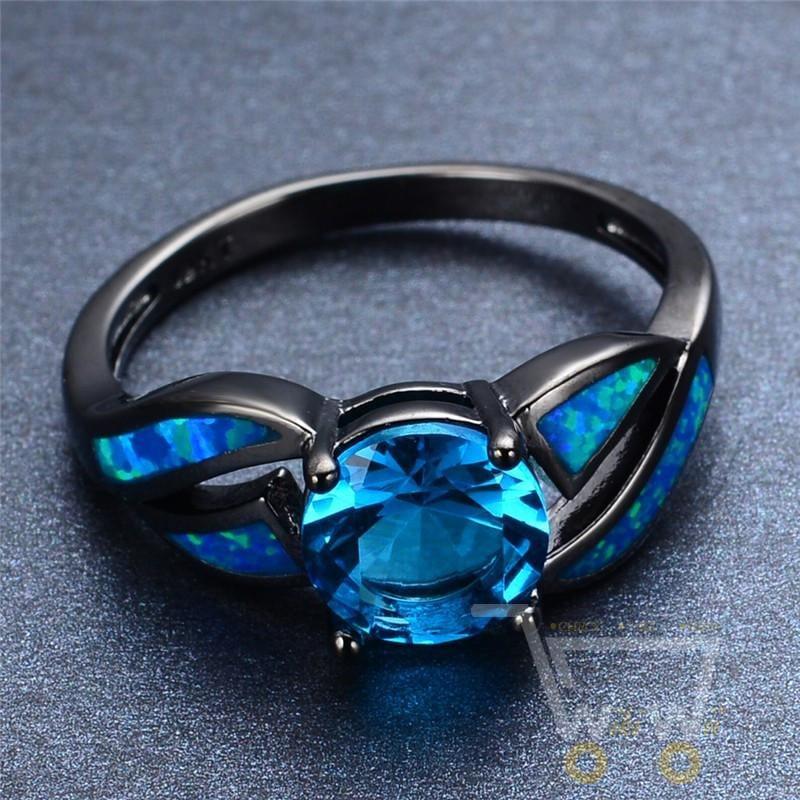 Ocean Blue Opal Ring - WikiWii