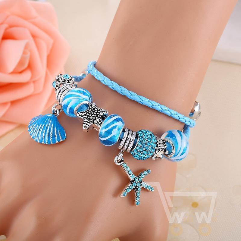 Seashell Charm Bracelet - WikiWii