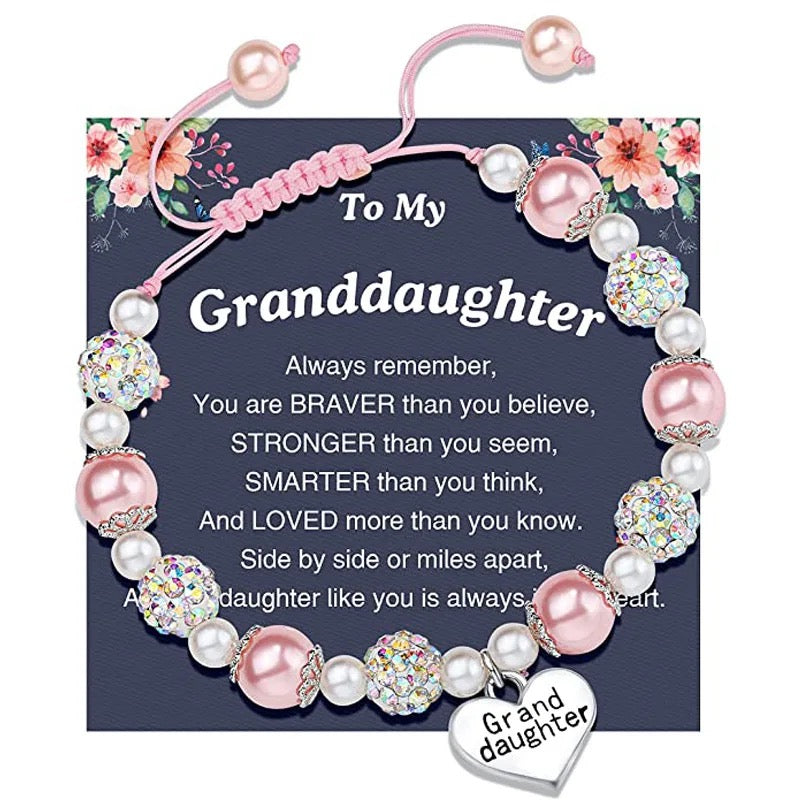 "To Granddaughter" Beacelet Gift