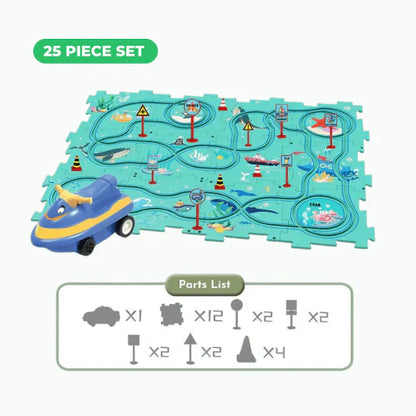 🎁 Best Gift | Kids Car Track Set