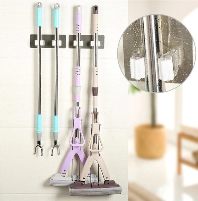 Wall Mop Holder-Broom Organizer/ 1 Piece - WikiWii