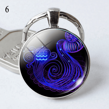 Zodiac Keychain-Glow in the dark - WikiWii