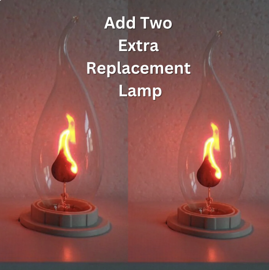 Recommended : Add Extra 2 Replacement Lamp