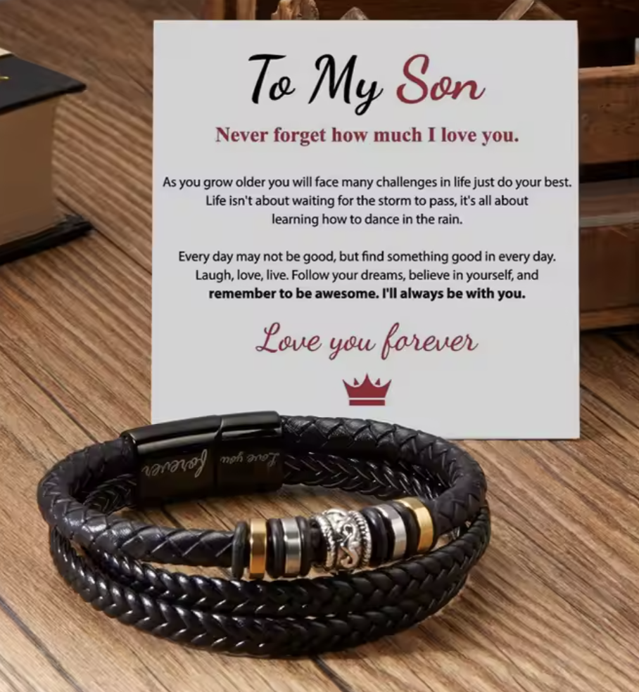 To My Son Bracelet From Dad