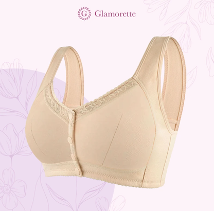 Glamorette - LAST DAY 60% OFF - Cotton Front Closure Bra