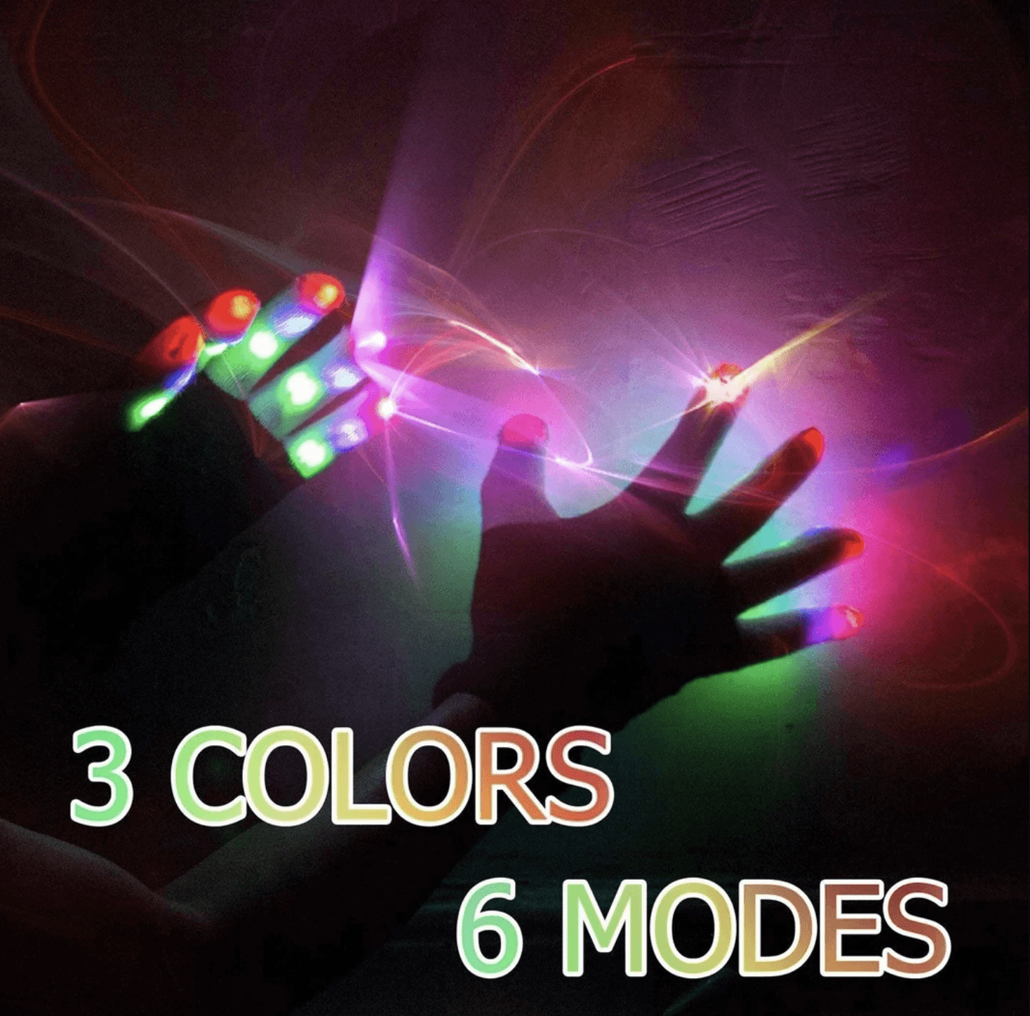 LED GLOVES FINGER LIGHTS - SPECIAL GIFT - WikiWii