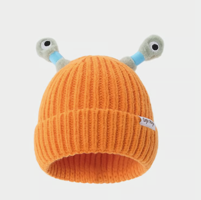 🔥Winter Parent-Child Cute Glowing Little Monster Knit Hat