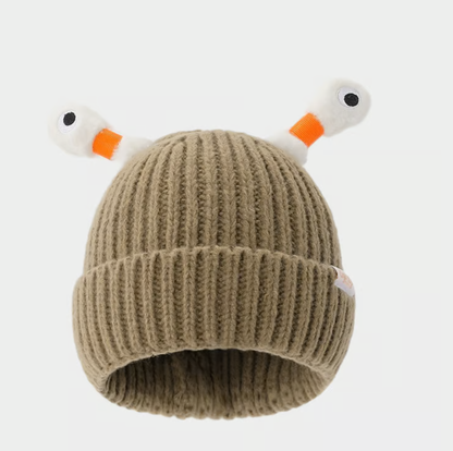 🔥Winter Parent-Child Cute Glowing Little Monster Knit Hat