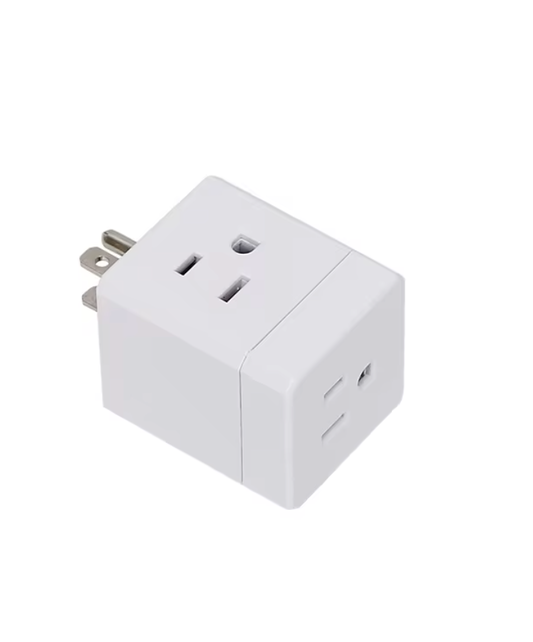 Weight-Bearing Multi-Plug Wall Adapter for Ghost Night Light