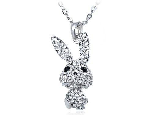 Big Ear Floppy Bunny Rabbit Necklace - WikiWii