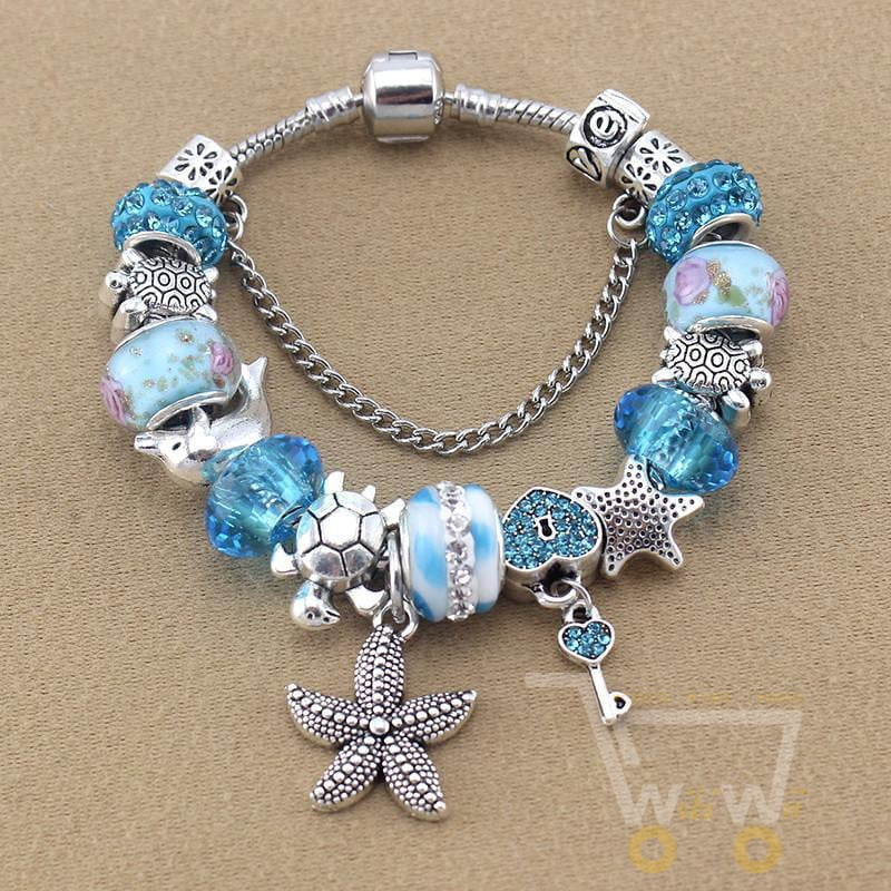 Blue Starfish/Dolphin Bracelet - WikiWii