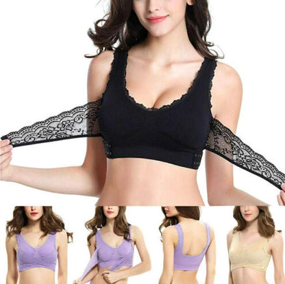 Buckle lace lift bra - WikiWii