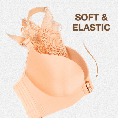 Handmade Butterfly Embroidery Wireless Bra - WikiWii