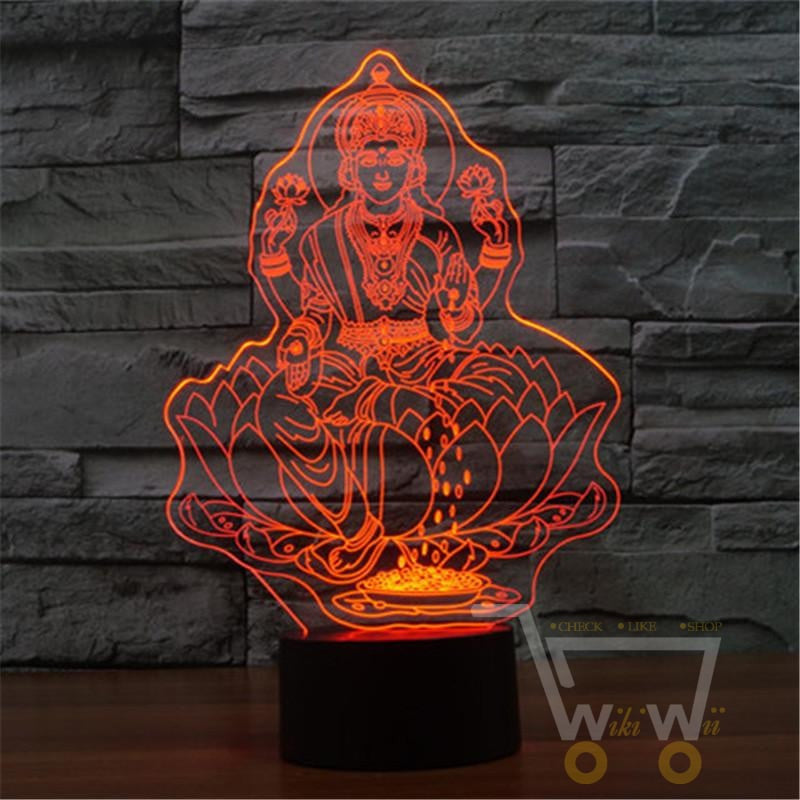 Buddha 7 Color Changing Table Lamp - WikiWii