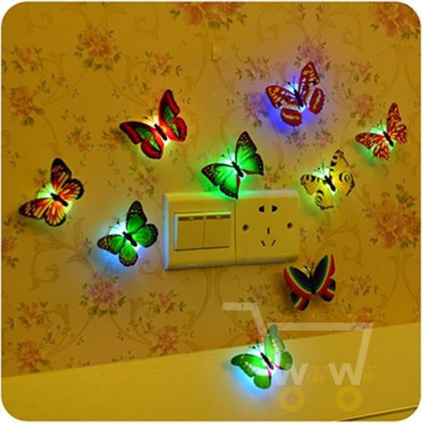 Butterfly LED Night Lights Wall Lamp ( 5 pieces ) - WikiWii