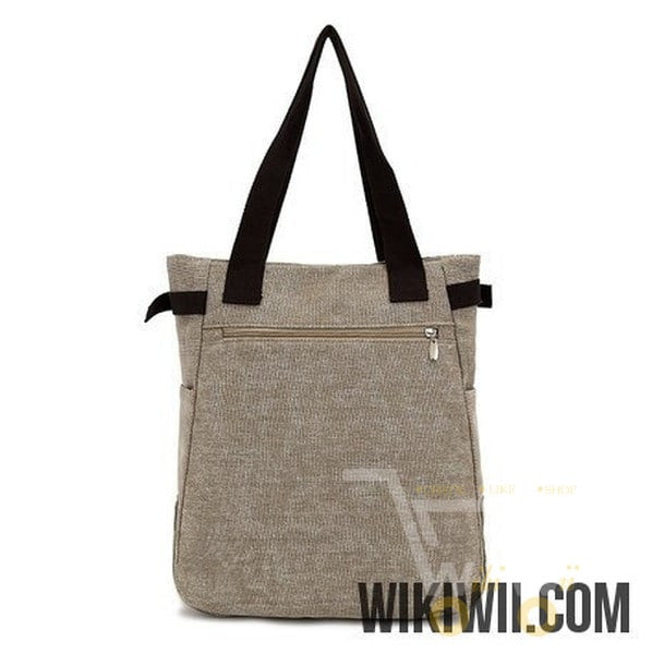 canvas bag with cute cat Appliques - WikiWii