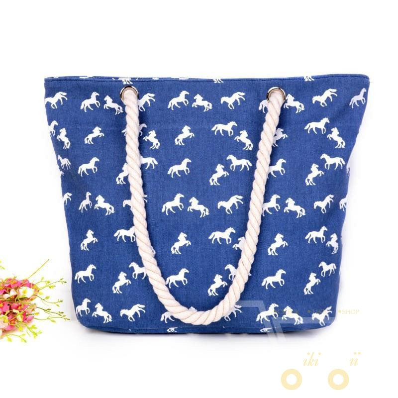 Canvas Horse Handbag - WikiWii