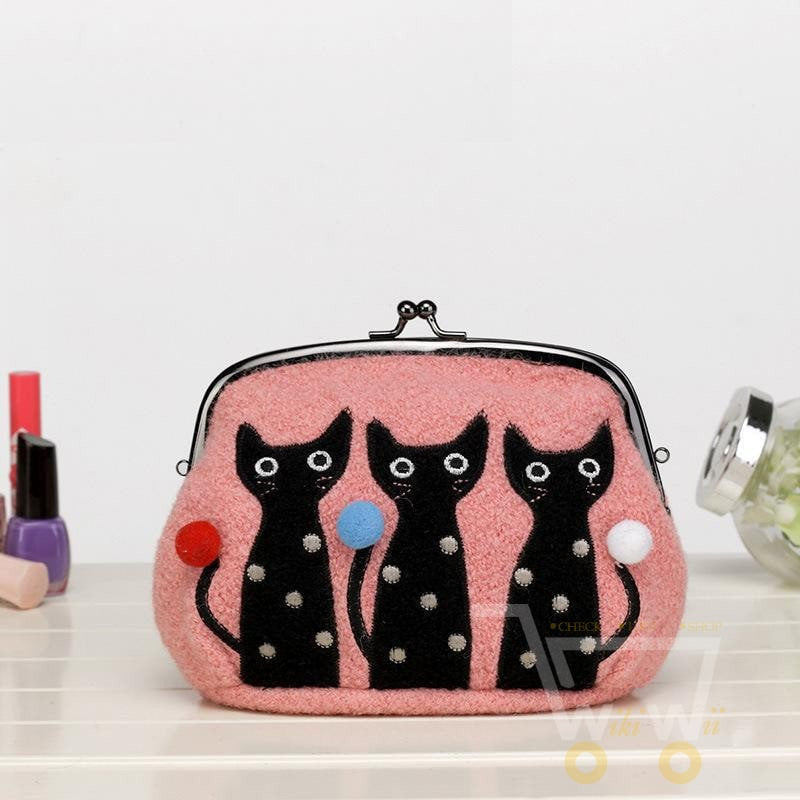 cat Women's messenger Evening handbags with 3 cute colors - WikiWii
