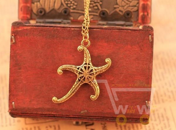 Chain Starfish Necklace - WikiWii